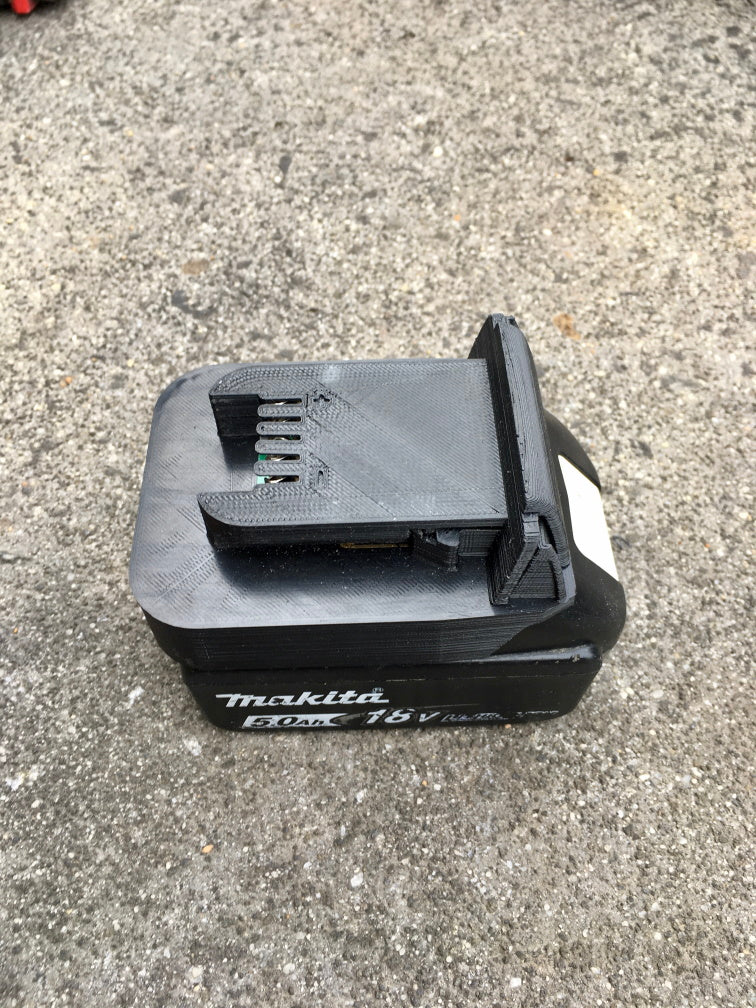 Makita 18v battery adaptor to Milwaukee tools