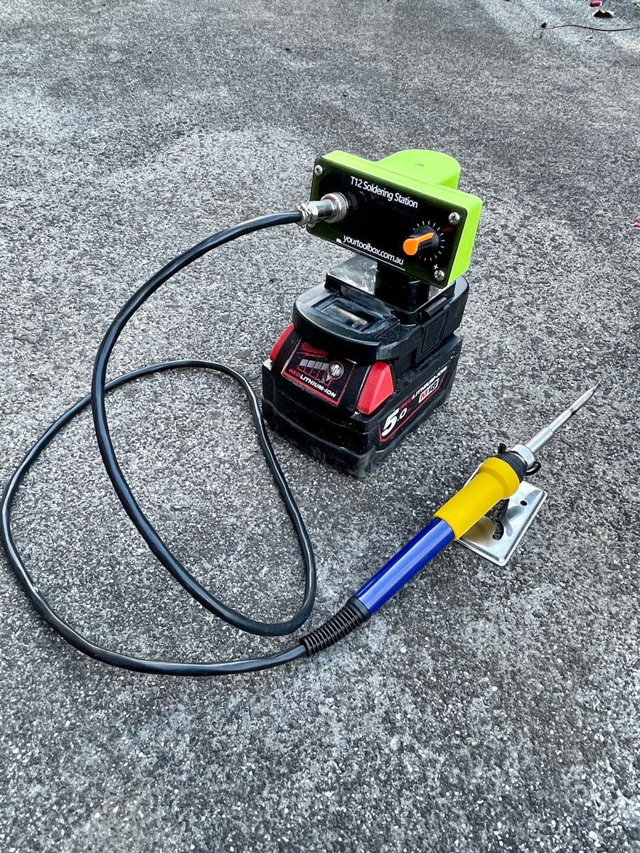 Ryobi 18v custom made smart mini soldering station T12 Your ToolBox