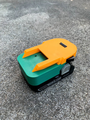 Hitachi/Hikoki 18v battery adaptor to AEG/Rigid tools