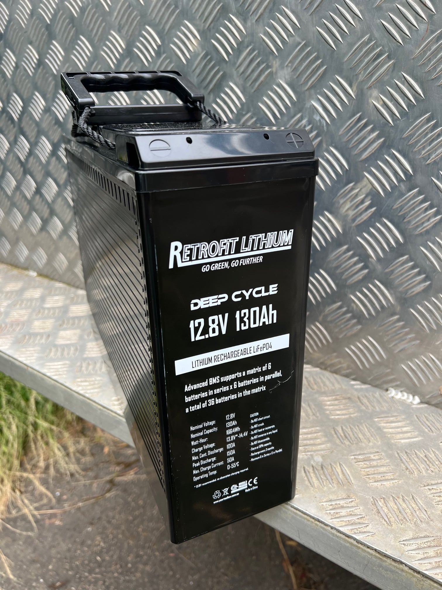 *Local pickup only* 12v 130ah LiFePo4 Battery pack, slimline/standard sized