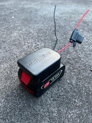 18v battery adaptor / base plate for DIY projects - Makita/Dewalt/Milwaukee/AEG/Ryobi/Bosch/Hilti/Hitachi/Ozito/Milwaukee m12