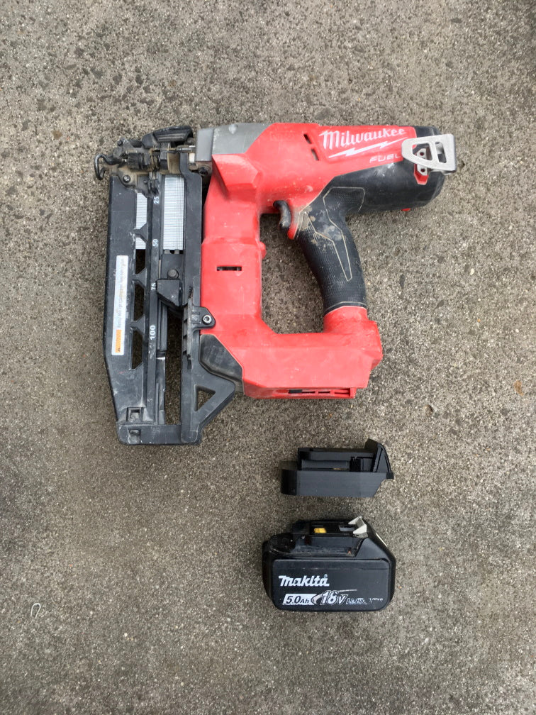 Makita 18v battery adaptor to Milwaukee tools