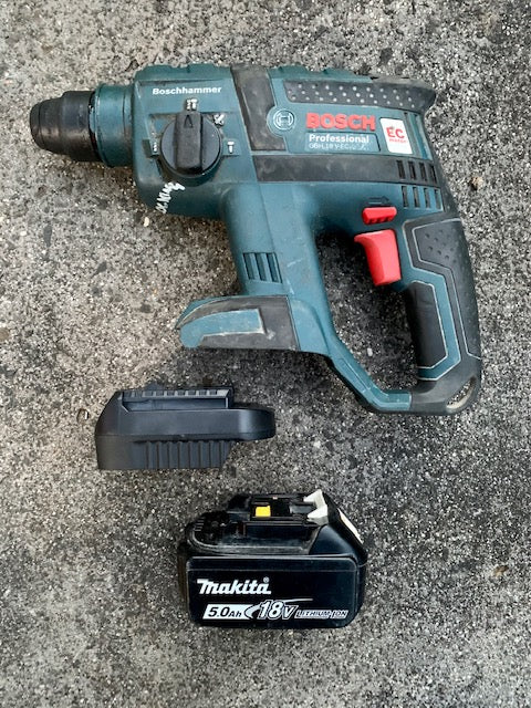 Makita 18v battery adaptor to Bosch Blue tools