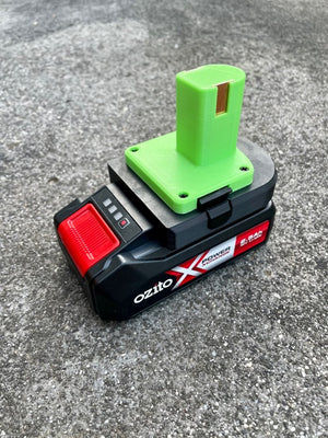 Ozito 18v battery adaptor to Ryobi One+ tools