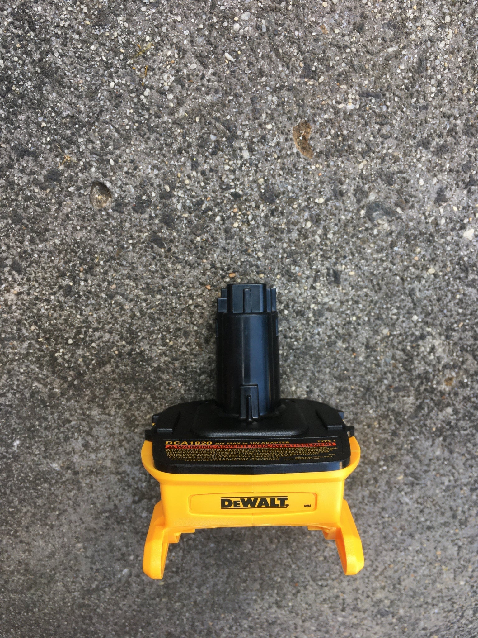 special order 2x Dewalt 18v slide on to post style battery convertor, adaptor, XR to XRP range