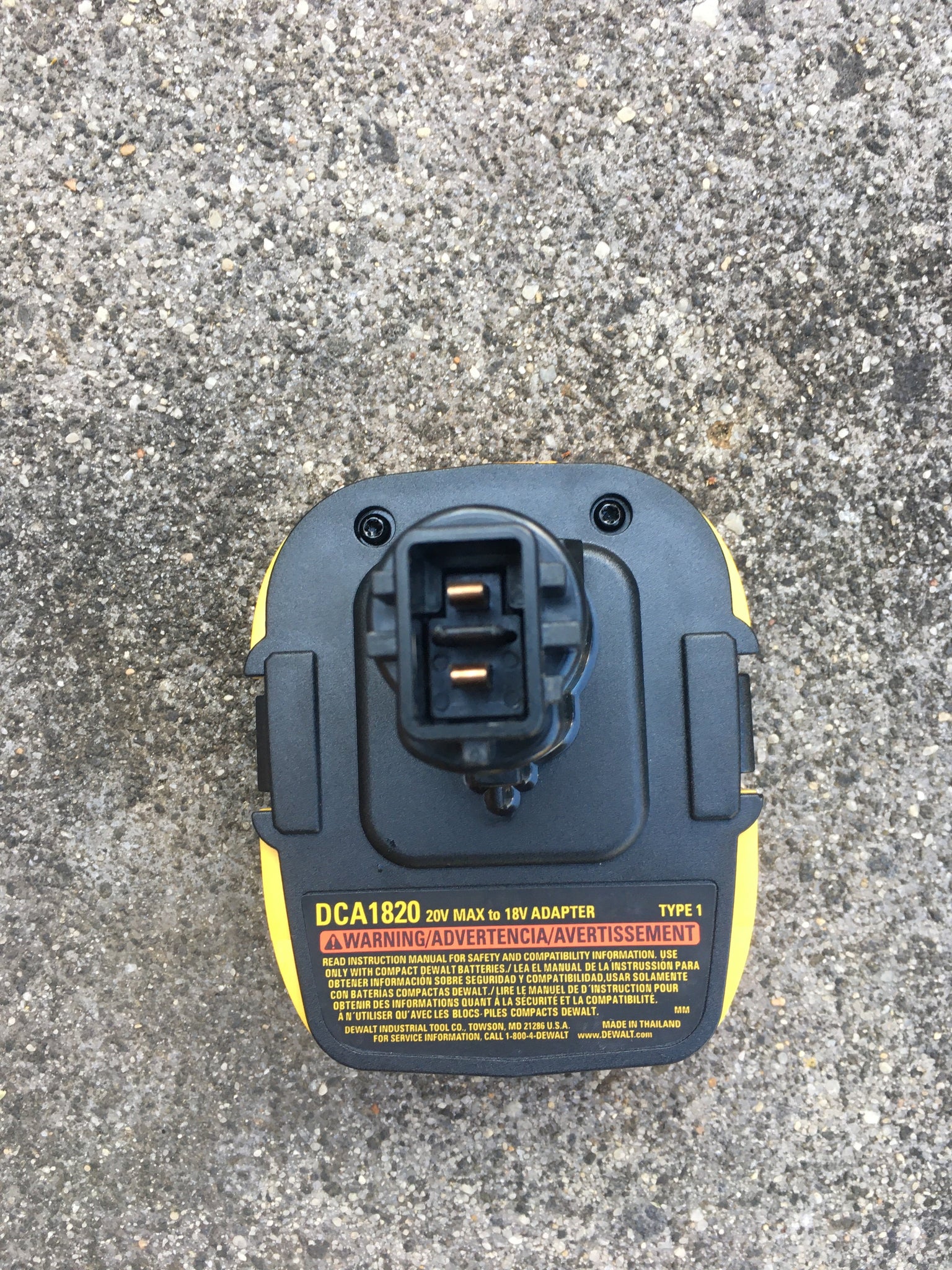 special order 2x Dewalt 18v slide on to post style battery convertor, adaptor, XR to XRP range