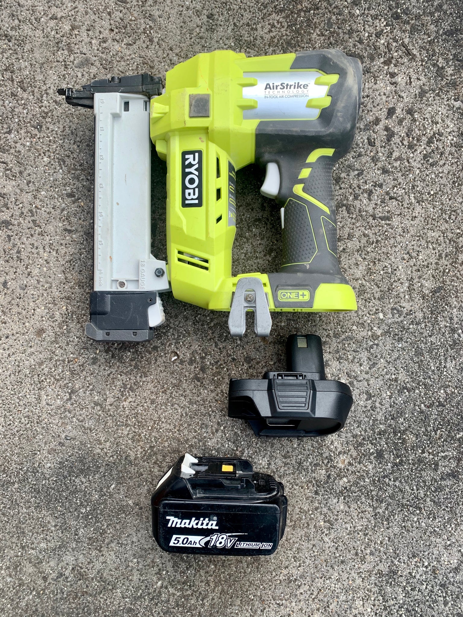 18V ONE+ HP BRUSHLESS AIRSTRIKE 18GA BRAD NAILER - RYOBI Tools